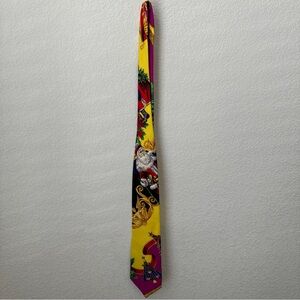 Versace Silk Tie, Santa Claus Print, 1990s Collection.